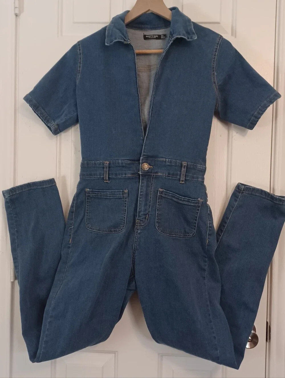 Nasty Gal Boiler Suit Romper Sz 4 - Picture 2 of 8
